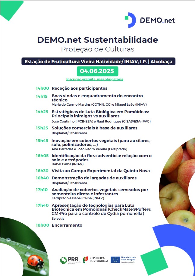 Demostração de Campo no INIAV de Alcobaça - Largada de Auxiliares (Bioplanet/Fitosistema)